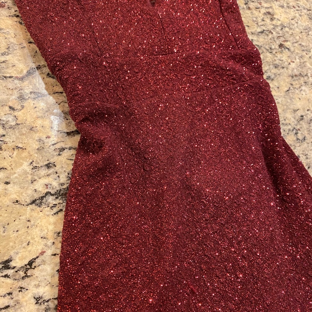 Windsor lace red mini dress